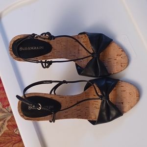 Enzo Angiolini cork heel sandals